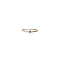 Anello Cupido Rubinia Oro Giallo 9kt con Zaffiro fronte