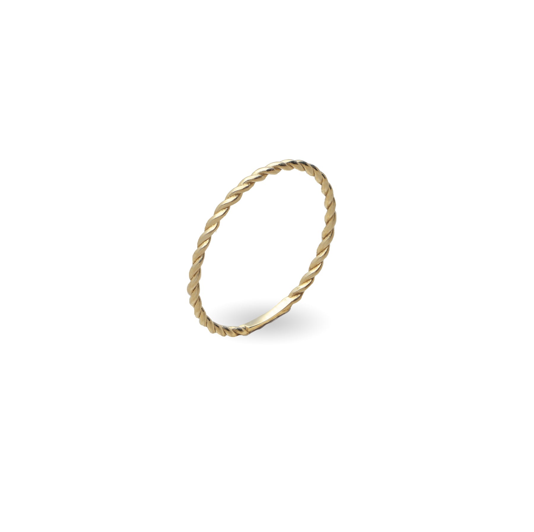 Anello Cupido Rubinia Ritorto Oro Giallo 9kt fronte