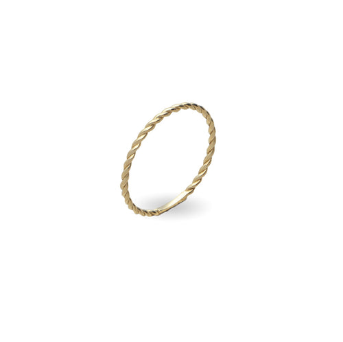 Anello Cupido Rubinia Ritorto Oro Giallo 9kt fronte