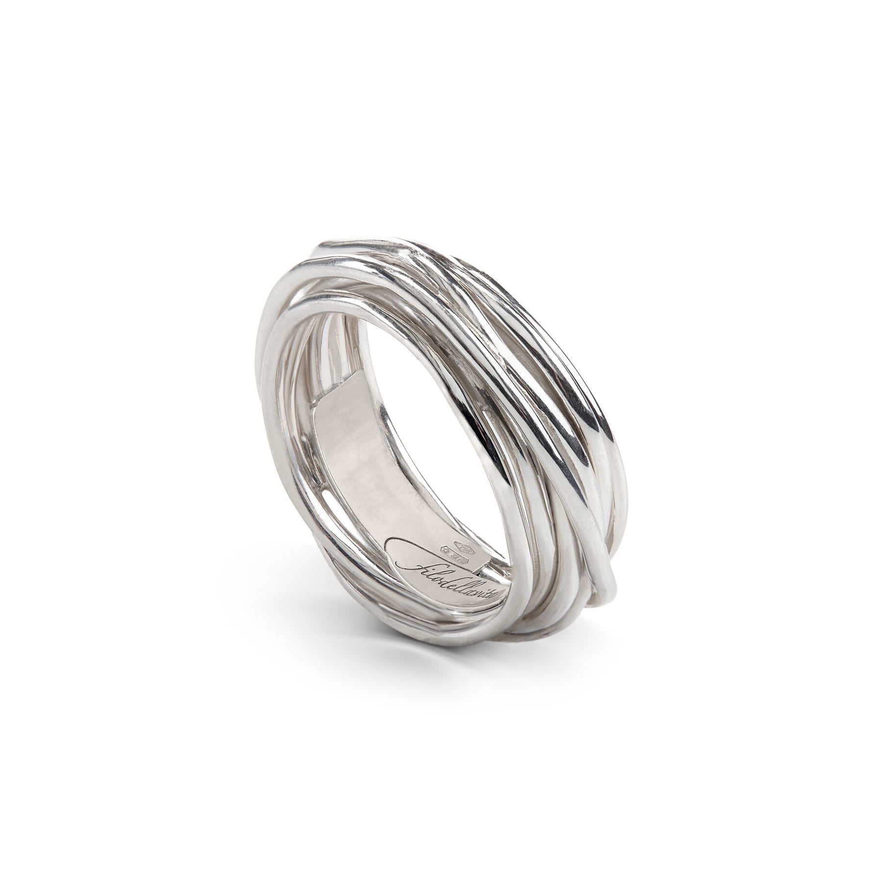 Anello Filodellavita Classic Rubinia 7 Fili Argento 925