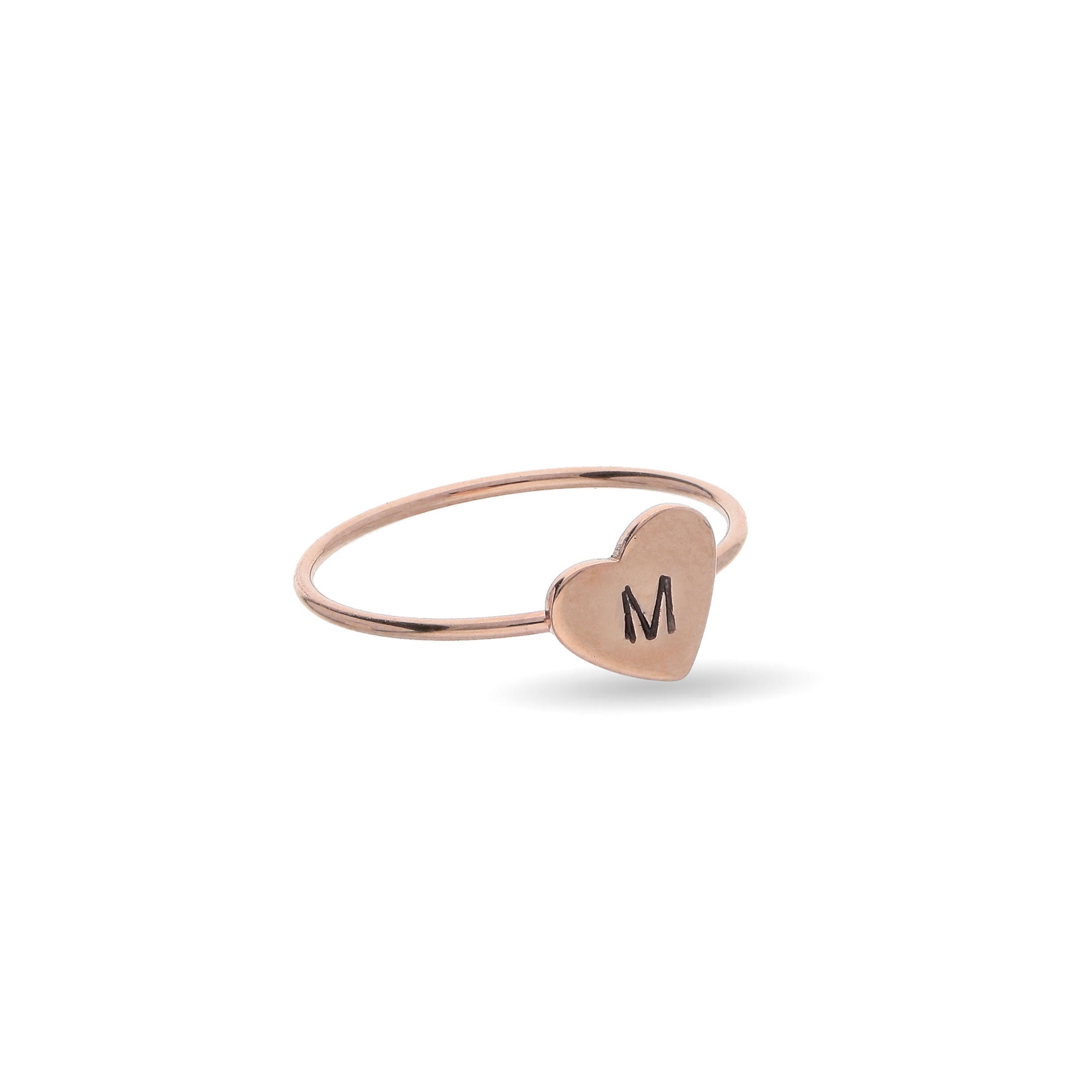 Anello Rubinia Filodamore Sigillo Oro Rosa 9kt