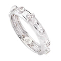 Anello Amen Rosario Argento 925 Rodiato Zirconi Bianchi