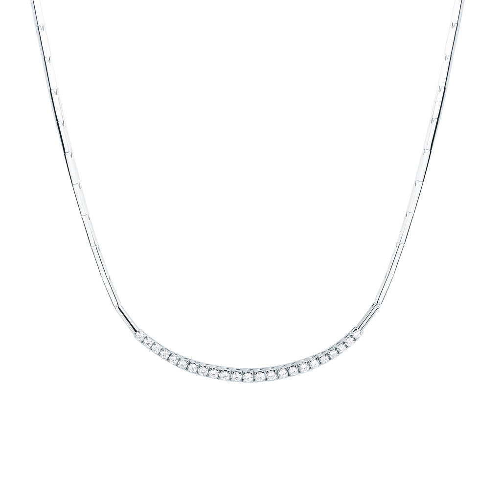 Girocollo Mirco Visconti Oro Bianco 18kt Diamanti 0,92ct
