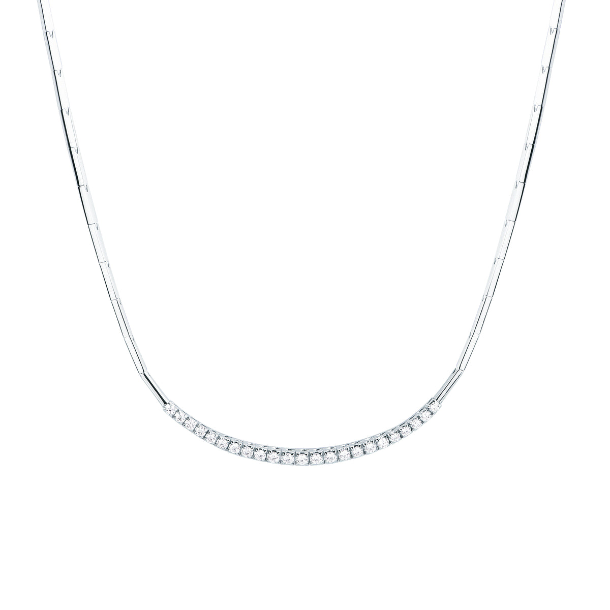 Girocollo Mirco Visconti Oro Bianco 18kt Diamanti 0,92ct