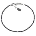 Bracciale Amen Tennis Mania Argento 925 Rutenio Zirconi Neri e Bianchi