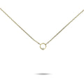 Collana Rubinia Filodamore Cerchio Oro Giallo 9kt con Diamante Bianco