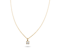 Collana Rubinia Filodamore Punto Luce Oro Giallo 9kt Diamante 0,08 ct