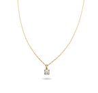 Collana Rubinia Filodamore Punto Luce Oro Giallo 9kt Diamante 0,08 ct