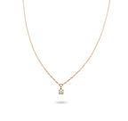 Collana Rubinia Filodamore Punto Luce Oro Giallo 9kt Diamante 0,08 ct