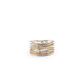 Anello Annamaria Cammilli Dune Oro Natural Beige con Diamanti
