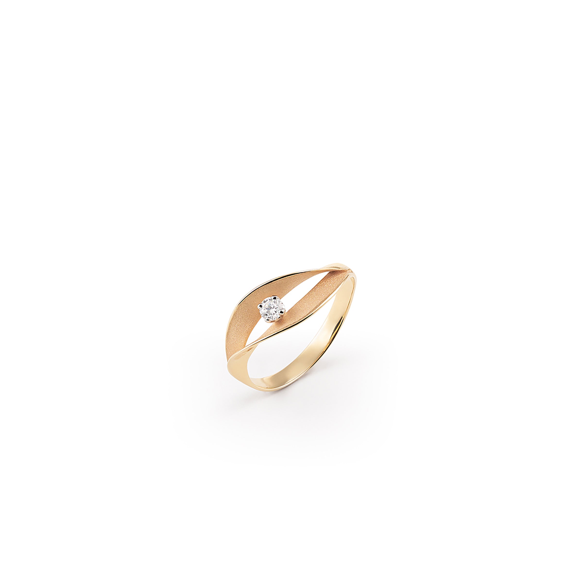 Anello Annamaria Cammilli Dune Assolo Oro Apricot e Diamanti