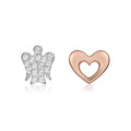 Orecchini Argento Roberto Giannotti Angelo e Cuore Rosato - packshot ufficiale