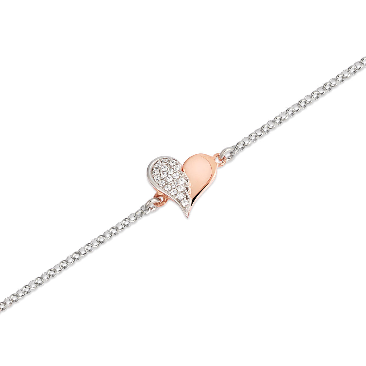Bracciale Roberto Giannotti Argento con Cuore e Ala