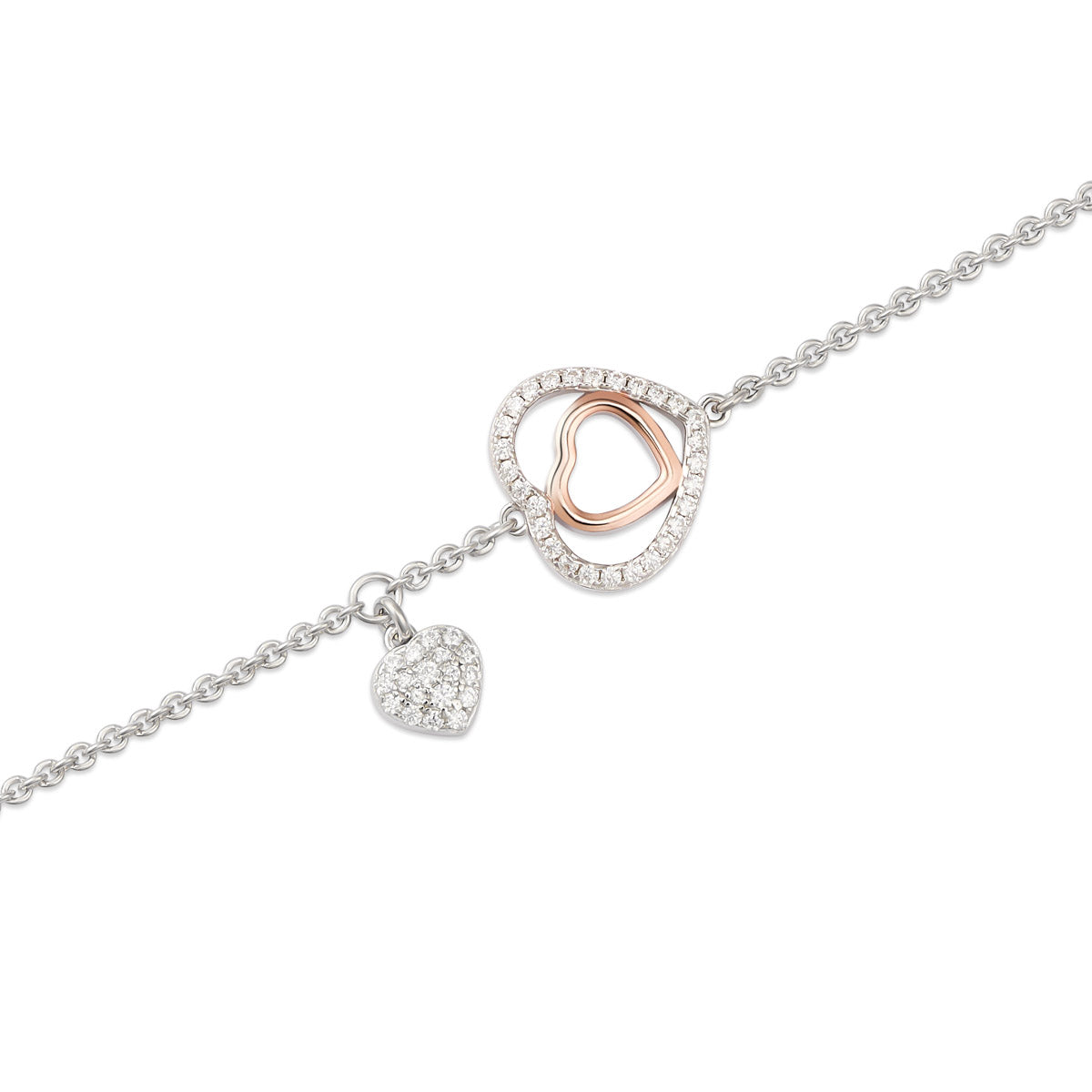 Bracciale Argento 925 Roberto Giannotti Trilogia d'Amore Cuori - vista 2
