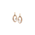 Orecchini Annamaria Cammilli Dune oro arancio apricot con diamanti