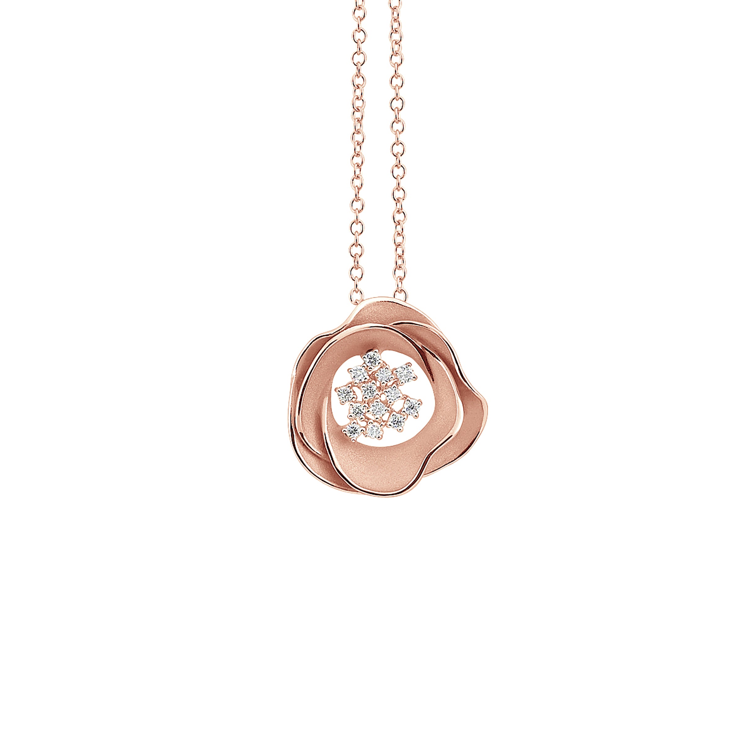 Pendente Annamaria Cammilli Tres Jolie Oro Rosa Champagne