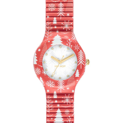 Orologio Hip Hop Christmas Tree Rosso Cassa 32mm