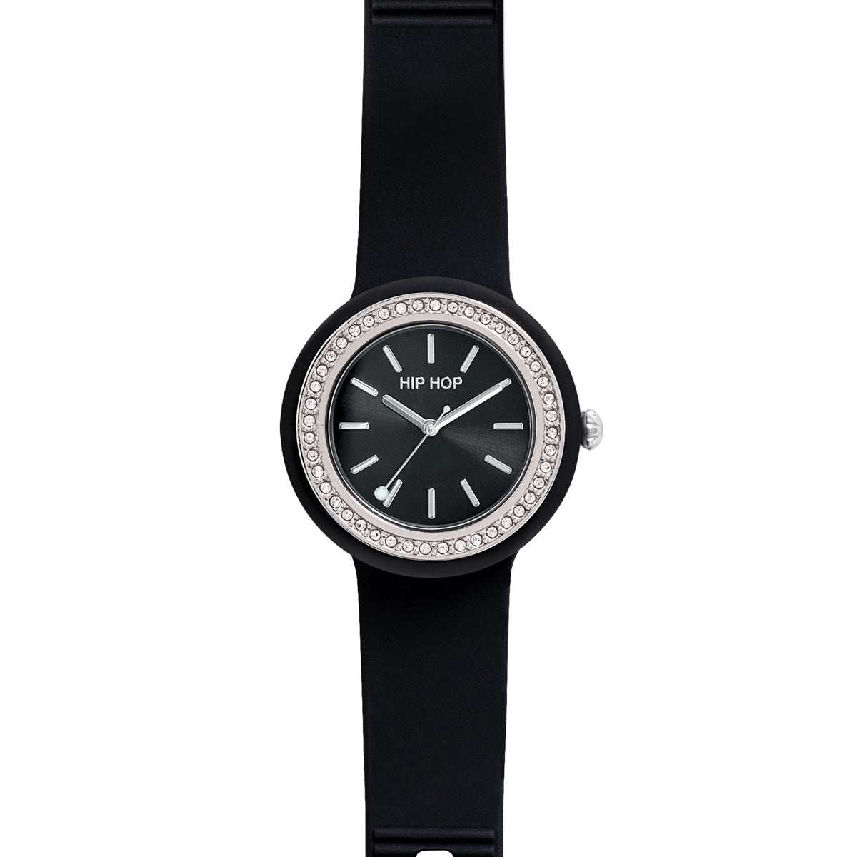 Orologio Hip Hop Hero.DOT Bezel Glam Crystal Black Cassa 34mm