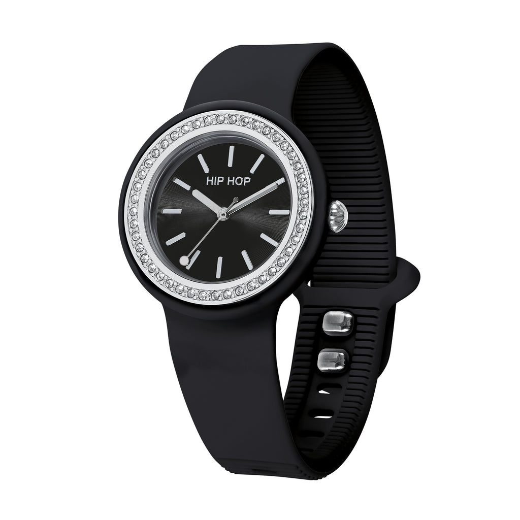 Orologio Hip Hop Hero.DOT Bezel Glam Crystal Black Cassa 34mm - vista 2