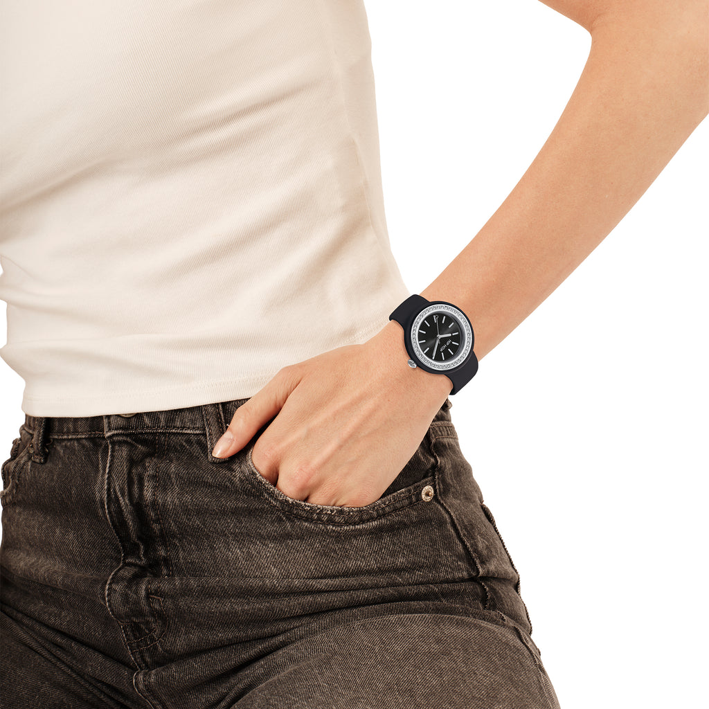 Orologio Hip Hop Hero.DOT Bezel Glam Crystal Black Cassa 34mm - vista 4