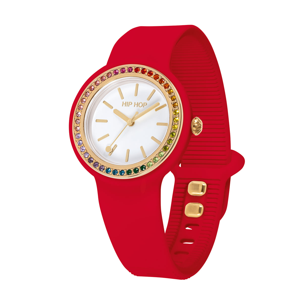 Orologio Hip Hop Hero.DOT Bezel Glam Crystal Red Cassa 34mm - vista 2
