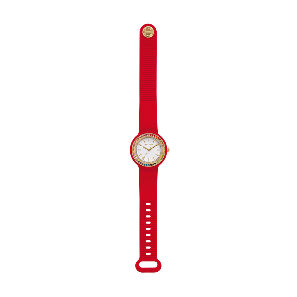Orologio Hip Hop Hero.DOT Bezel Glam Crystal Red Cassa 34mm - vista 3