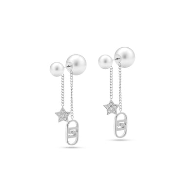 Orecchini Liu Jo Acciaio Fashion Stella e Logo Pendenti - packshot ufficiale