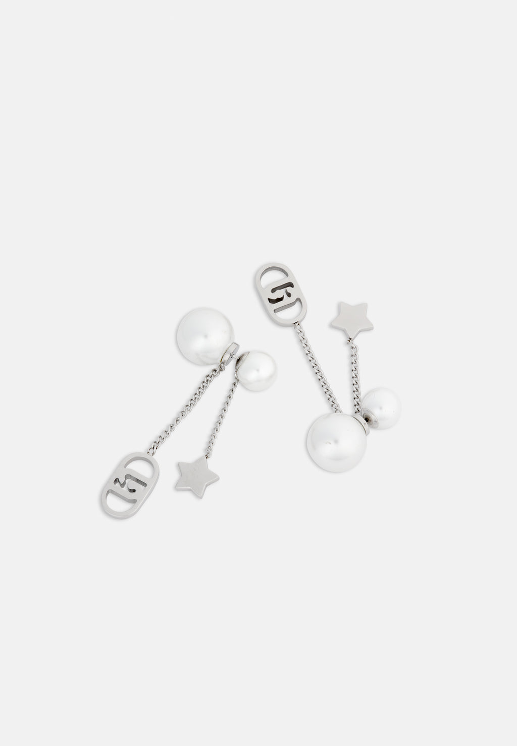 Orecchini Liu Jo Acciaio Fashion Stella e Logo Pendenti - vista 3