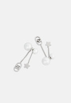 Orecchini Liu Jo Acciaio Fashion Stella e Logo Pendenti - vista 3