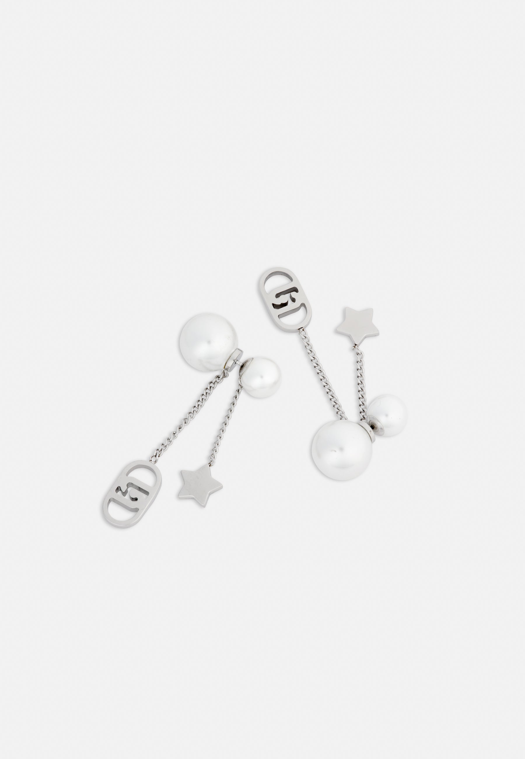 Orecchini Liu Jo Acciaio Fashion Stella e Logo Pendenti - vista 3