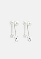 Orecchini Liu Jo Acciaio Fashion Stella e Logo Pendenti - vista 2