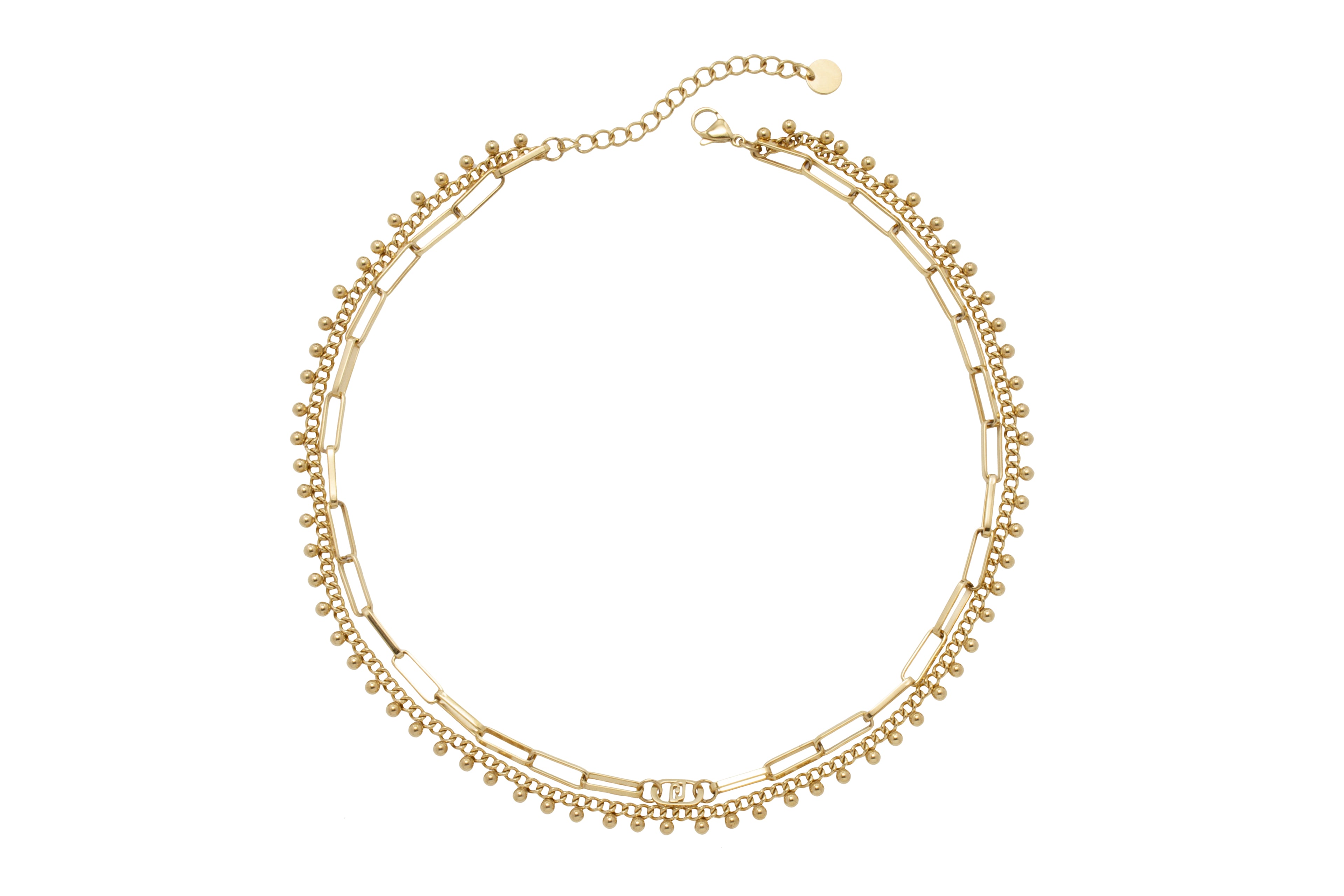 Collana Liu Jo Essential Acciaio Gold Multifilo - packshot ufficiale