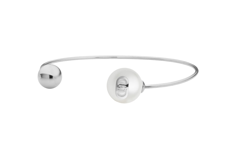 Bracciale Liu Jo Essential Rigido Acciaio con Perla - packshot ufficiale