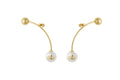 Orecchini Liu Jo Essential Acciaio Gold con Perla - packshot ufficiale
