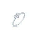 Anello Mirco Visconti Cuore Pavé Oro Bianco 18kt Diamanti