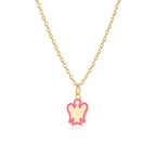 Collana Bimba Oro 9kt Roberto Giannotti Angelo Smalto Rosa - vista 2