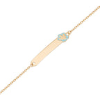 Bracciale Oro 9kt Roberto Giannotti Targhetta Angelo Celeste - vista 2