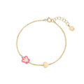 Bracciale Oro 9kt Roberto Giannotti Angelo Rosa e Cuore - packshot ufficiale