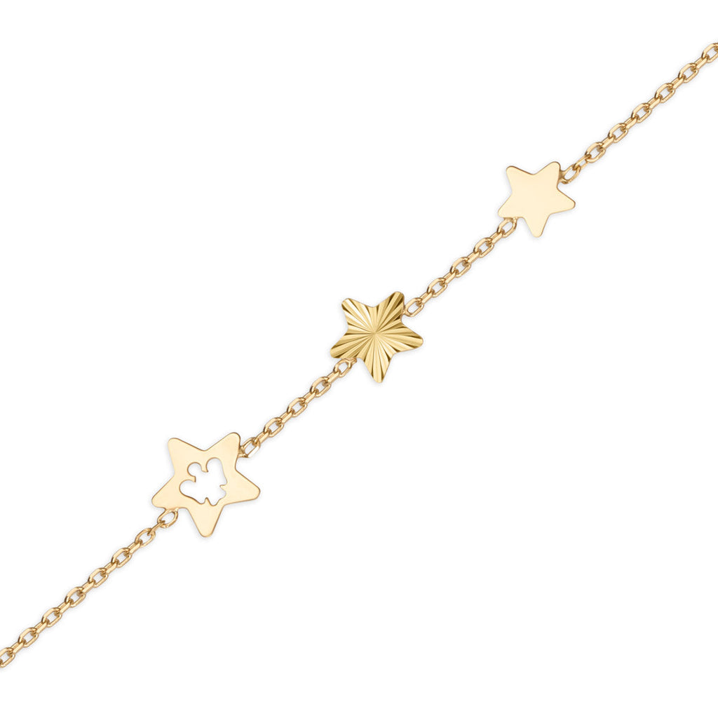 Bracciale Oro 9kt Roberto Giannotti Collezione Stelle Tris - vista 2