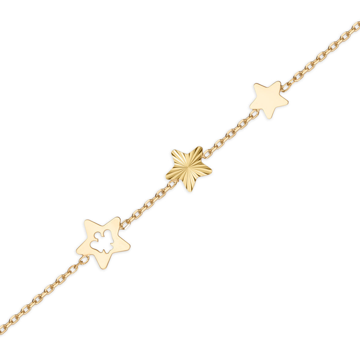 Bracciale Oro 9kt Roberto Giannotti Collezione Stelle Tris - vista 2
