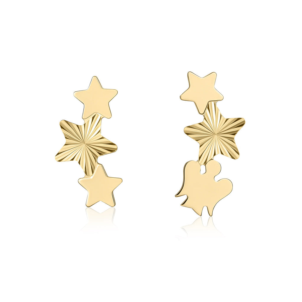 Orecchini Stelle e Angelo Oro Giallo 9kt Roberto Giannotti - packshot ufficiale