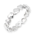Anello Amen Fascia Cuori Argento 925 Rodiato