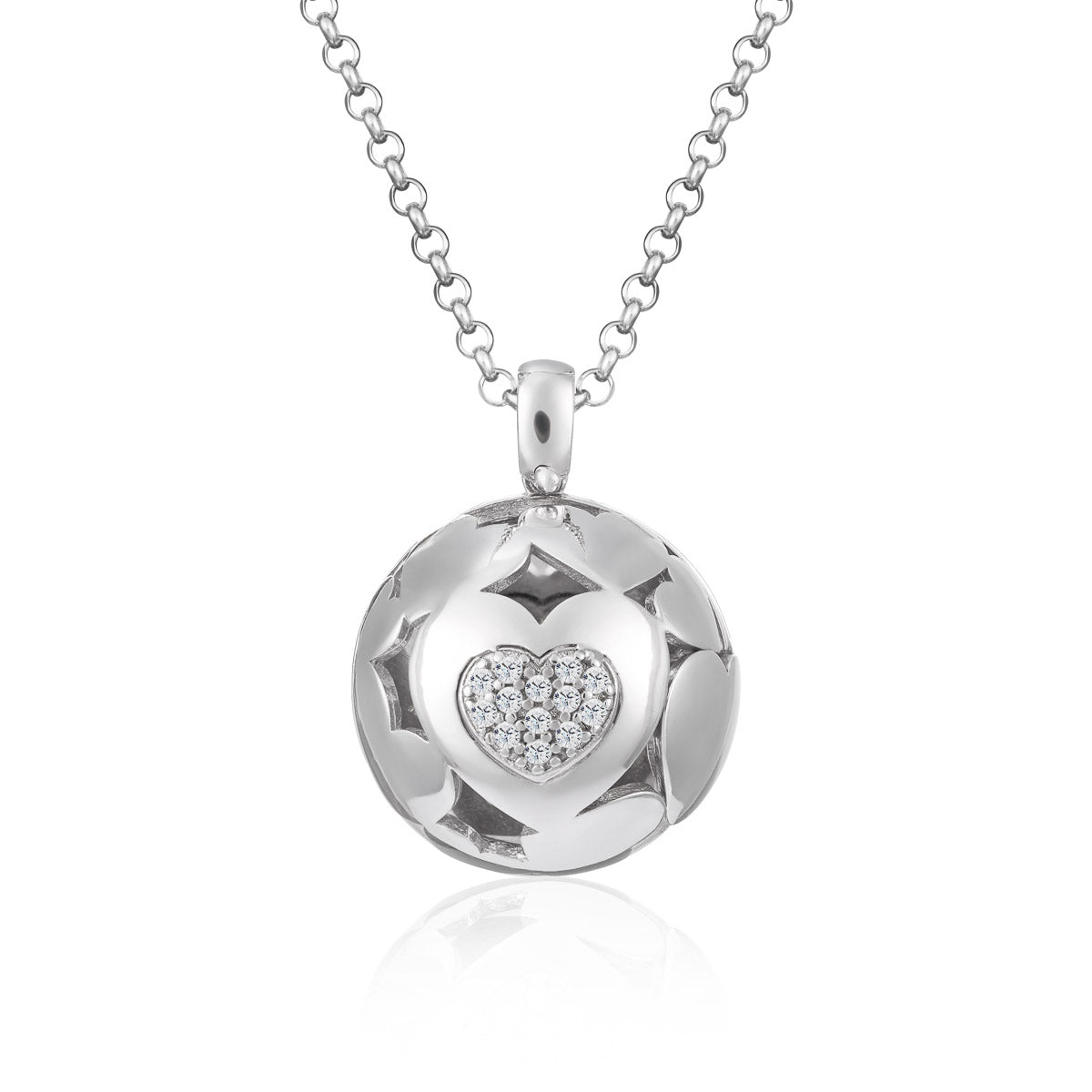 Collana Lunga Argento Roberto Giannotti Chiamangeli Cuore - packshot ufficiale