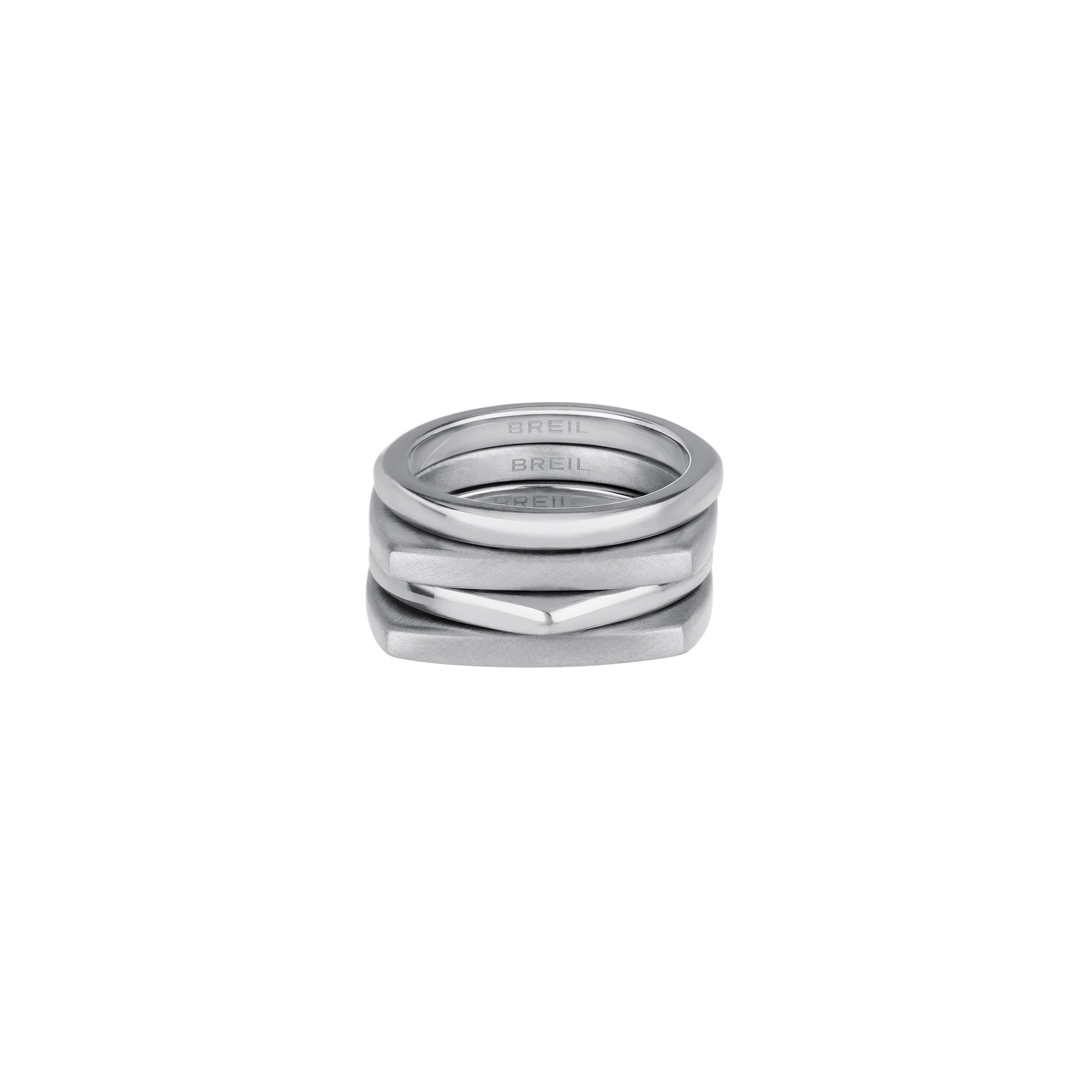 Anelli Breil New Tetra Set Acciaio