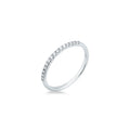 Anello riviera Mirco Visconti in oro bianco 18kt con diamanti 0,10 ct sulla parte frontale