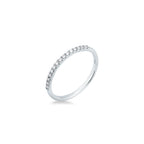 Anello riviera Mirco Visconti in oro bianco 18kt con diamanti 0,10 ct sulla parte frontale