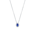 Girocollo Mirco Visconti Oro Bianco 18kt Zaffiro 0,79ct