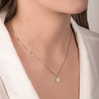 Girocollo Mirco Visconti multipietra con diamanti 0,48 ct indossato