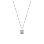 Girocollo Mirco Visconti in oro bianco 18kt con pendente multipietra e catena veneziana, diamanti colore F 0,48 ct