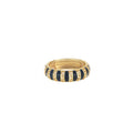 Anello Maman et Sophie Trame Fascia Smalto Nero